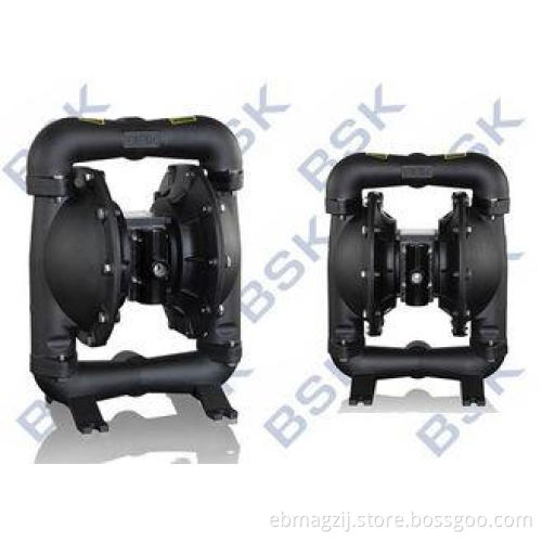 Aluminum Alloy Air Powered 2 Diaphragm Pump , Paint Membran